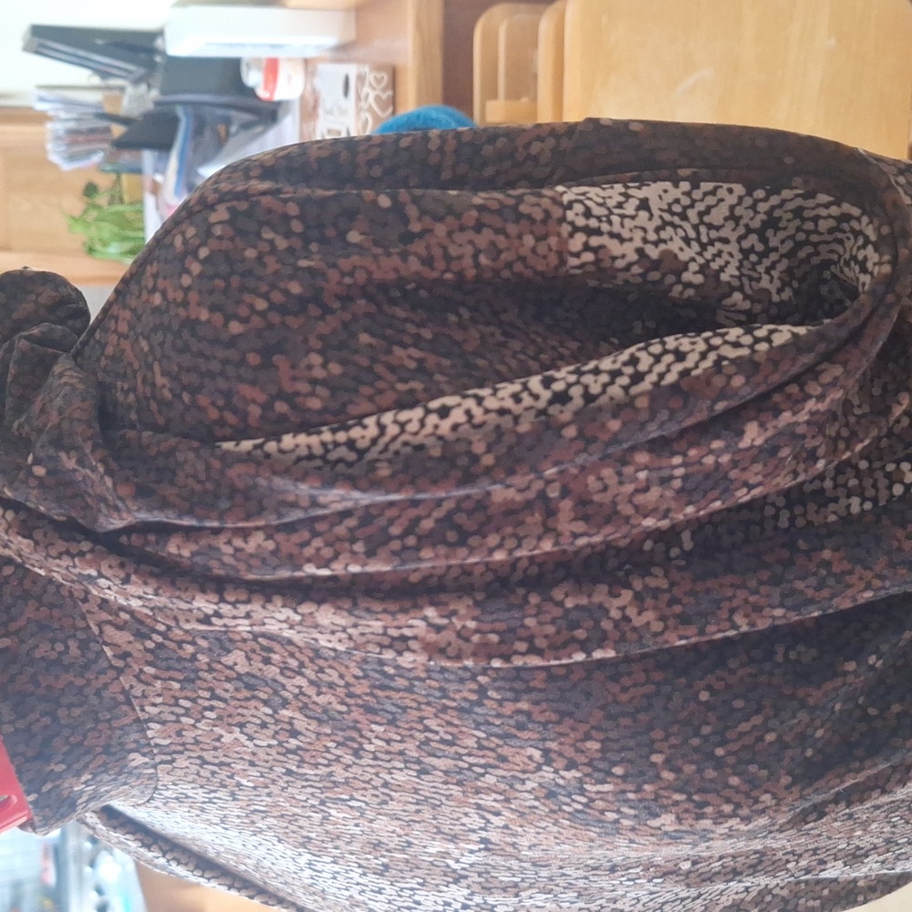 H&M Pretty Long  Brown & Tan Dress Size S - Picture 13 of 16